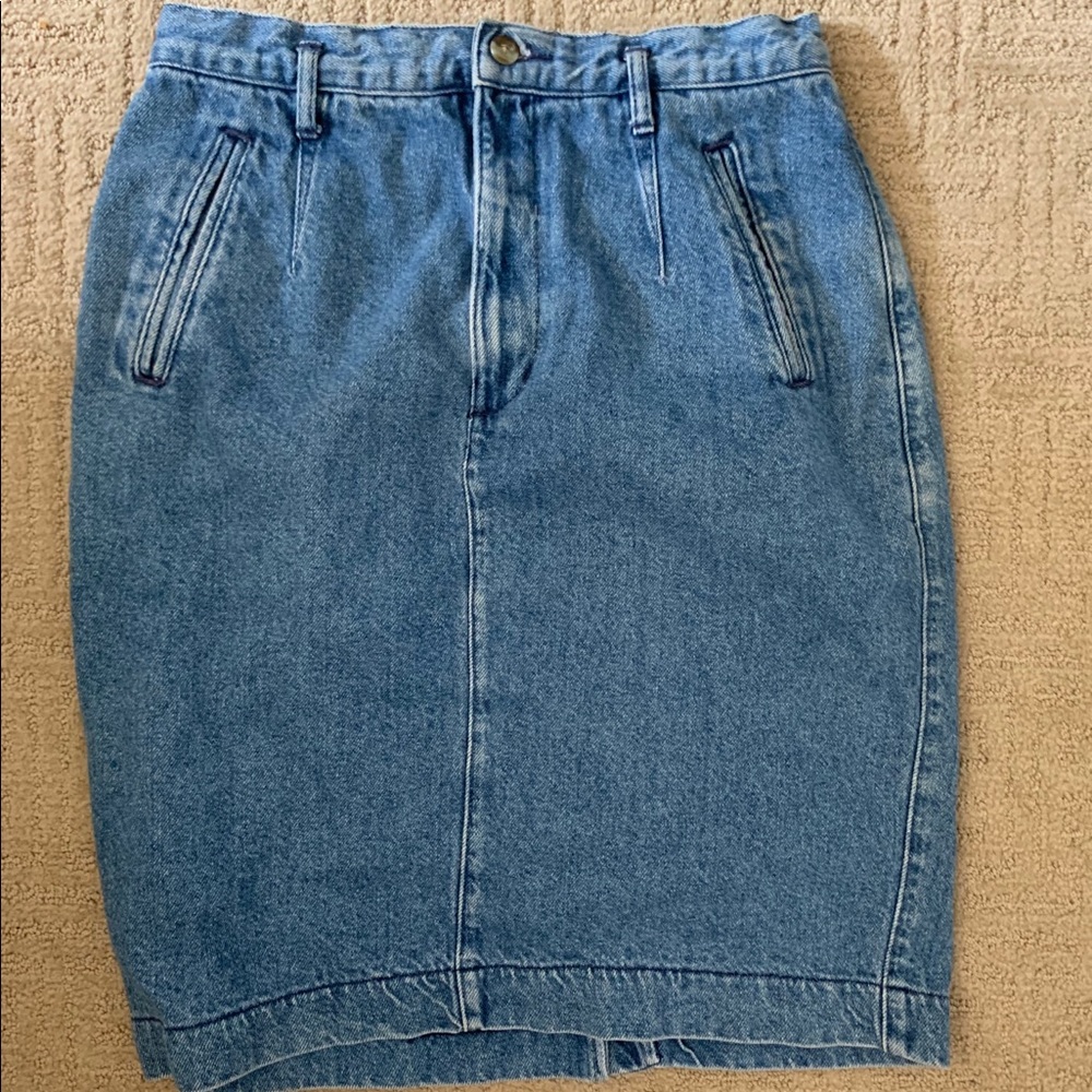 Vintage Dockers Jean Skirt Size 10 Medium